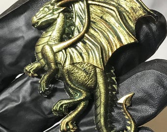 マグネットセット - 氷と火の空飛ぶドラゴン。踊るドラゴンのペア