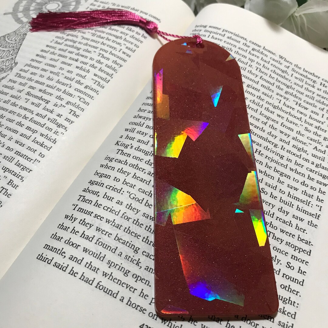 HOLOGRAPHIC Bookmark - Colorshift Bookmark - Reflective Geometric ...