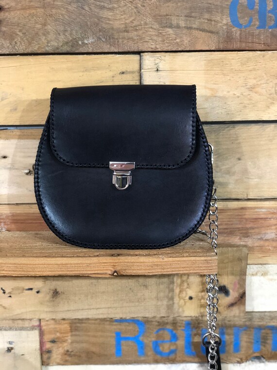 leather bag chain strap