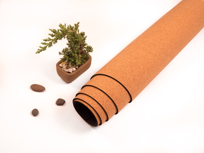 REPOSE Eco-friendly yoga mat, Organic Cork & Natural Rubber Mat for Earth and health, Carry strap included, also for hot yoga and pilates image 7