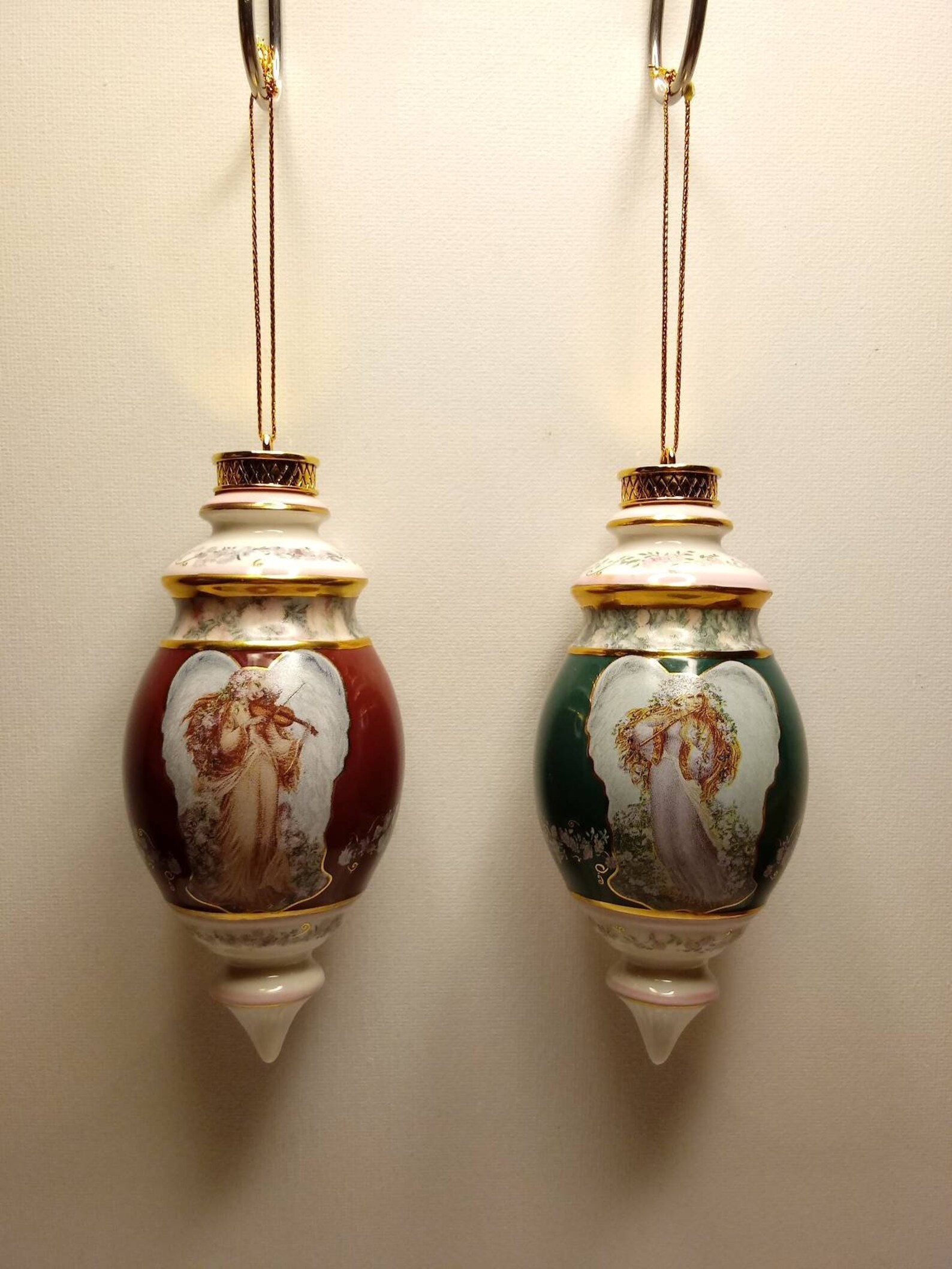 BRADFORD EXCHANGE Heirloom Porcelain Christmas Ornaments Set Etsy