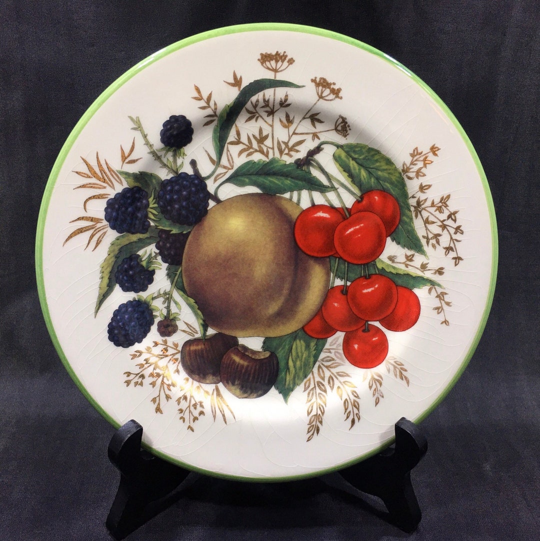 Vintage FLORENTINE FRUIT PLATE 