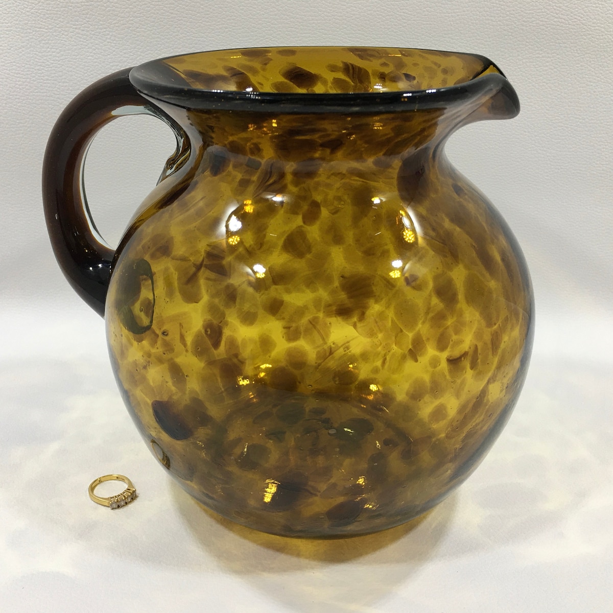 Vintage Hand Blown Pitcher | Etsy