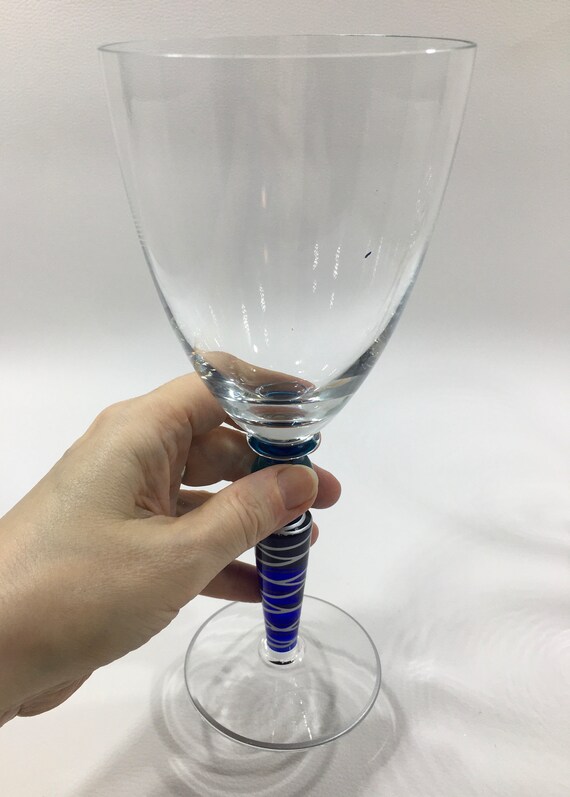 Wine Glasses Pier 1 Hand Painted Blown Glass Wine Glass Set barware boho  goblets