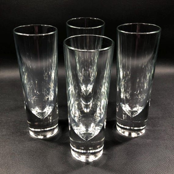 Gump's BULLET BRUNCH GLASSES by Carlo Moretti Set of 4 ~ Heavy