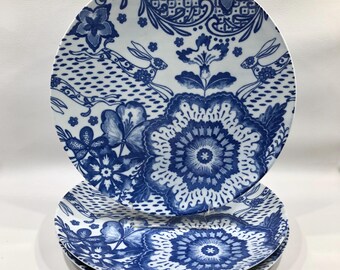 Rare PIER BLUE HARE Dinner Plates (sold Individually/set of