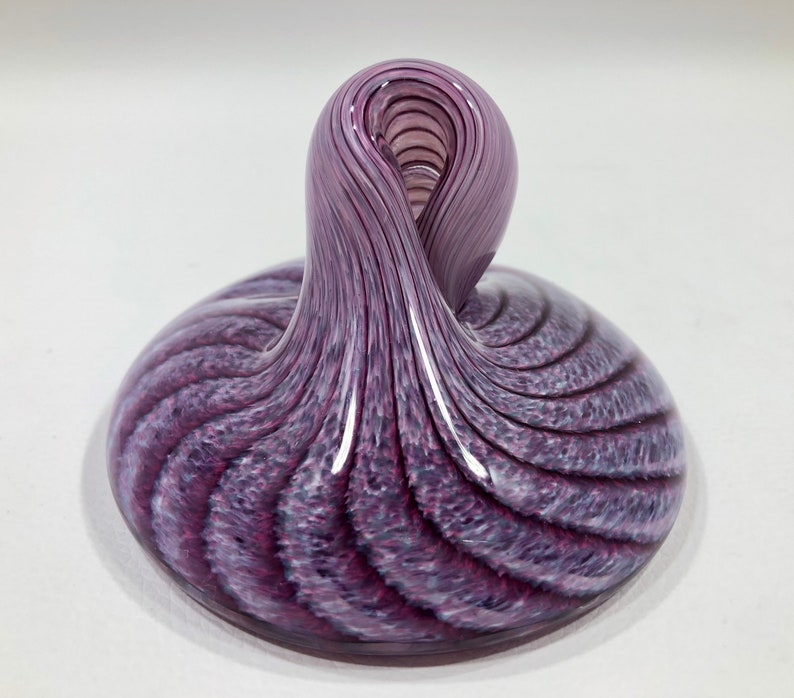 Hand Blown PAPERWEIGHT / PEN HOLDER in Lavender & Purple Etsy