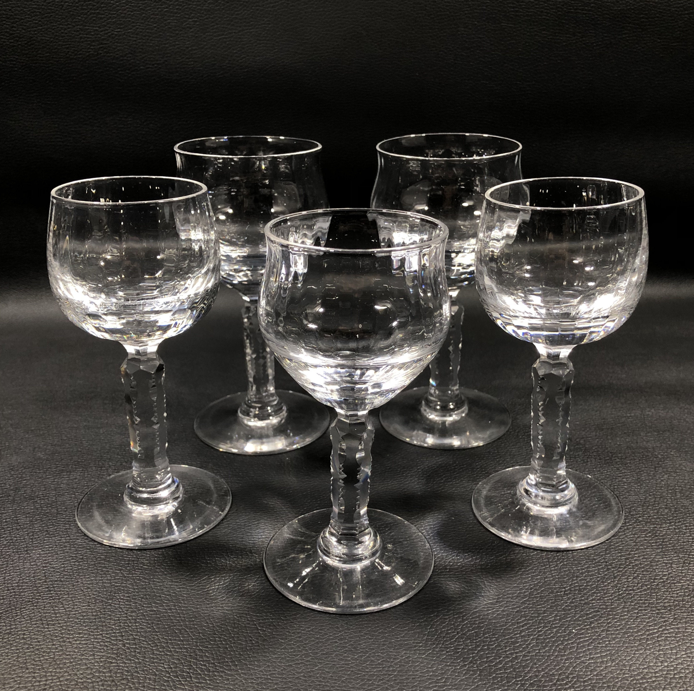 Antique Czech Crystal Wine Glass - Etsy