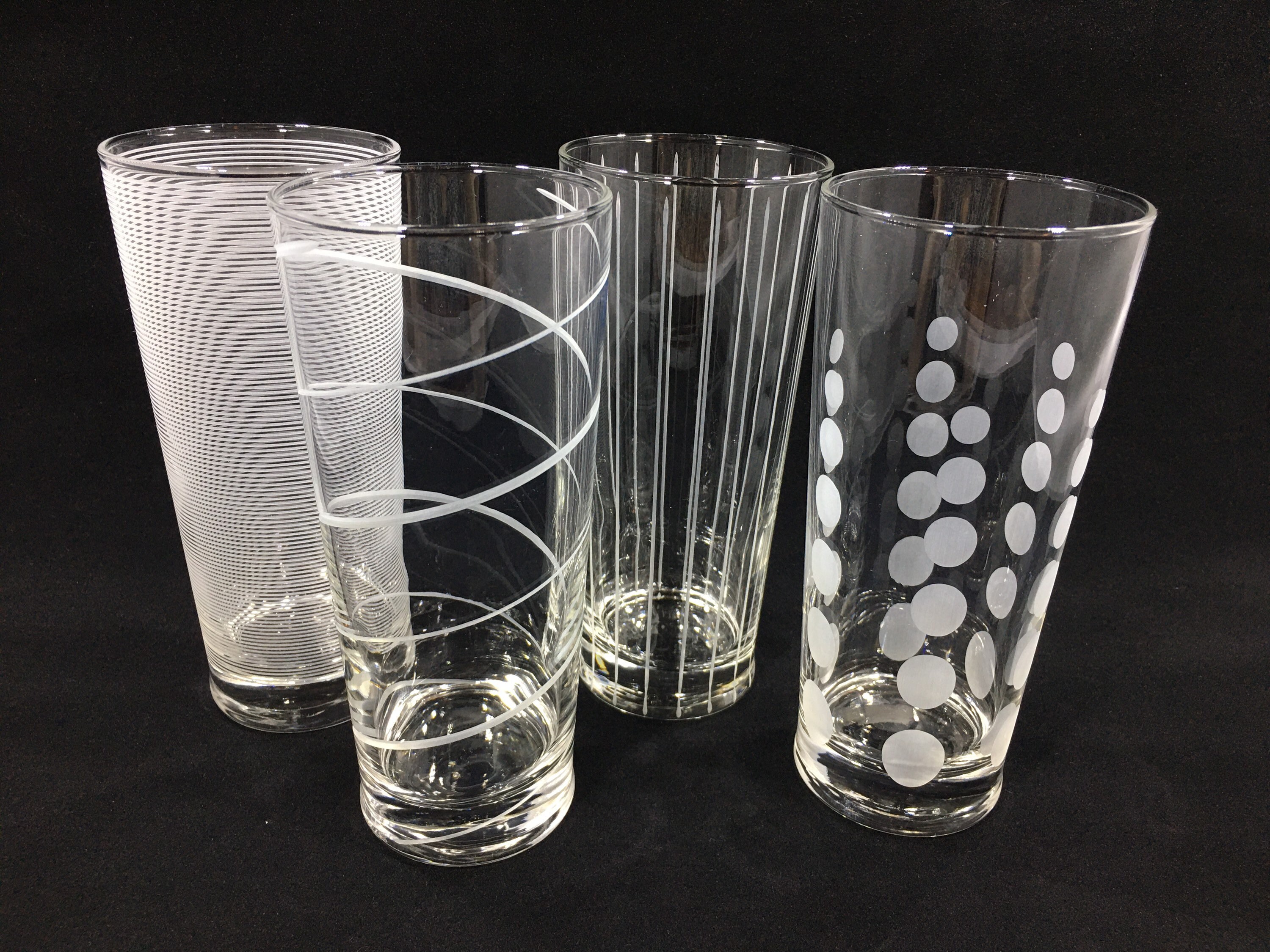 MIKASA 'Cheers' Highball Crystal Glasses Set of 4 Etsy