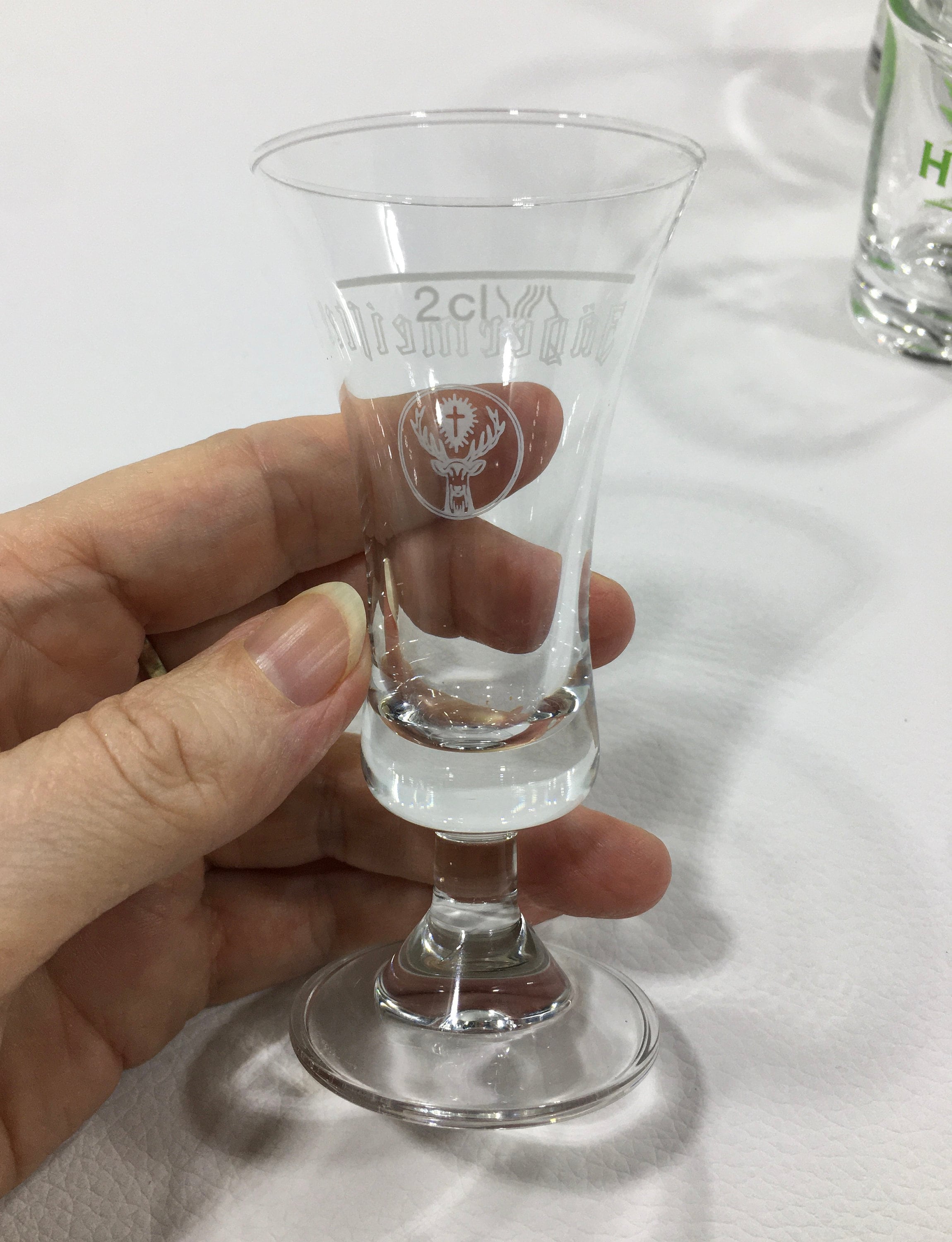 Shot Liqueur Glasses, Clover Leaf Glass, Made in Slovakia, Vintage