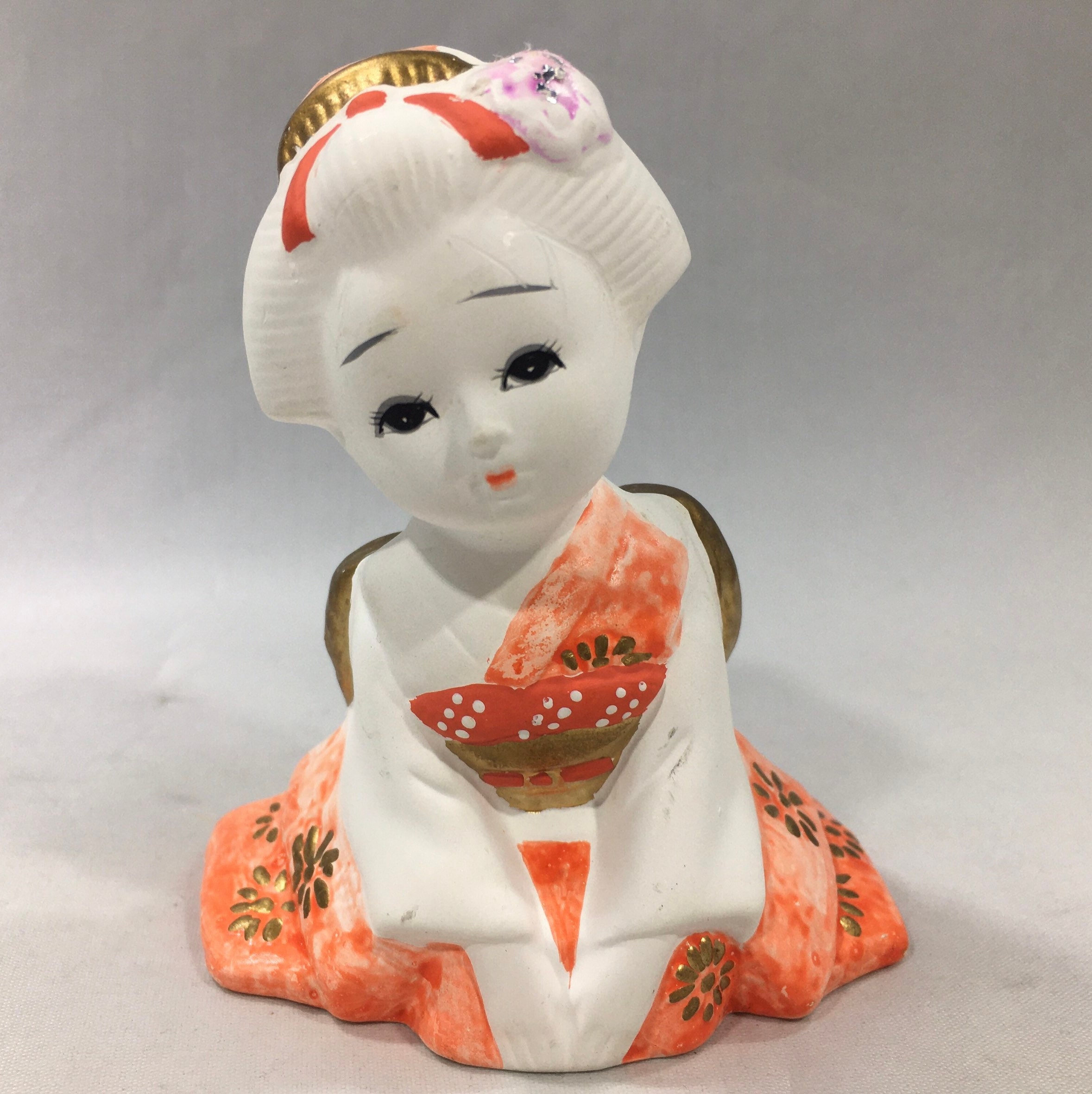 Vintage Japanese Paper Mâché Bobble Head Doll, Geisha Girl, Japanese Toys,  Japan Vintage, Paper Clay, Kimono, Traditional Japan, Collectible 