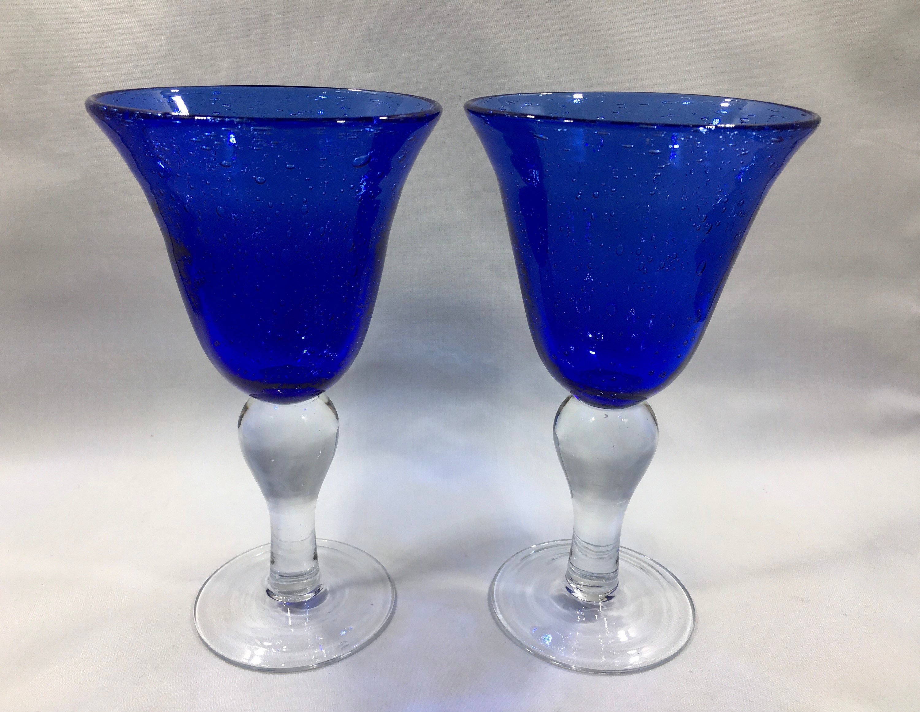 Blue Rose Polish Pottery 12oz. Cobalt Water Glass - Set of 6