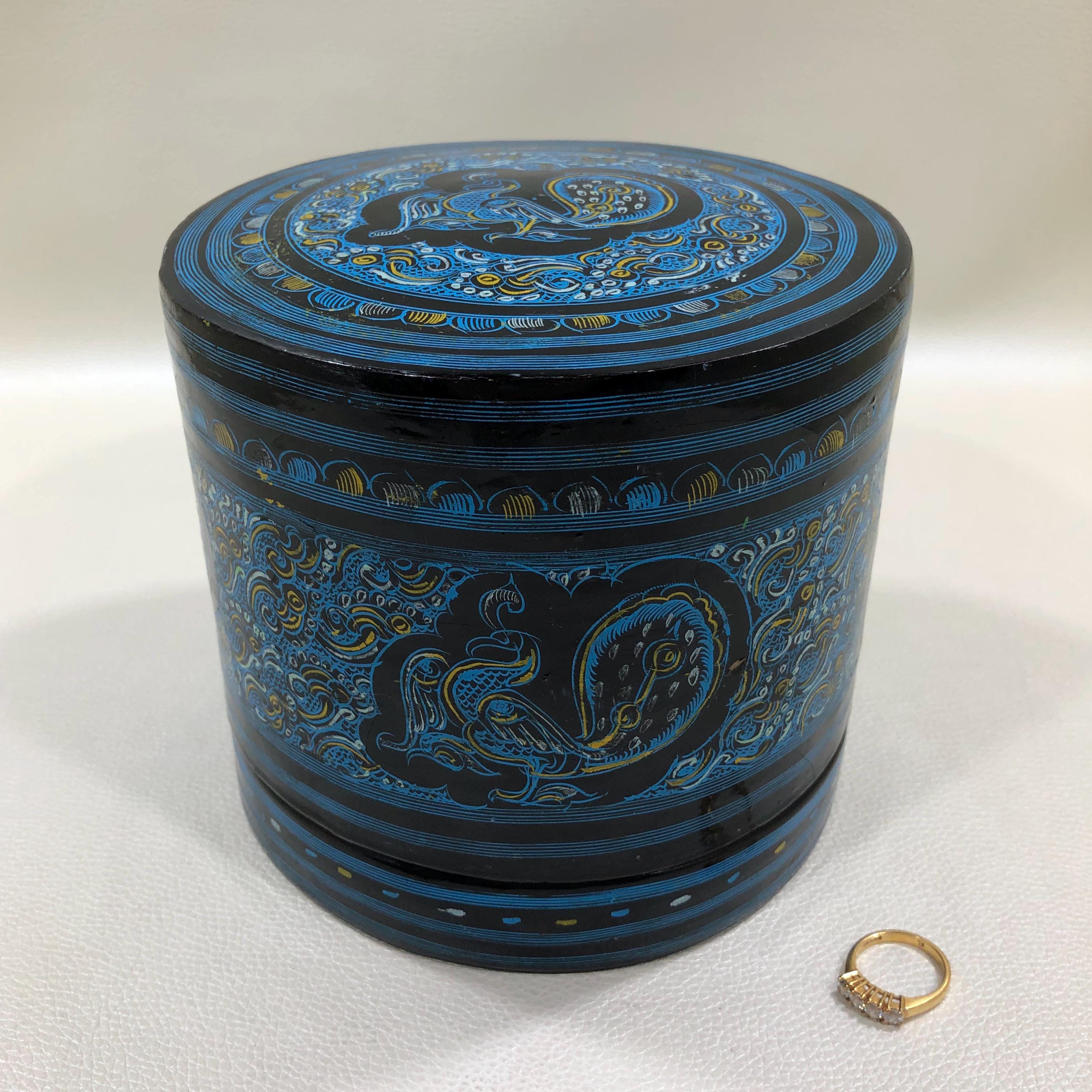 アンティーク　ミャンマー　蓋付き　香草入れ Burmese Container - Etsy