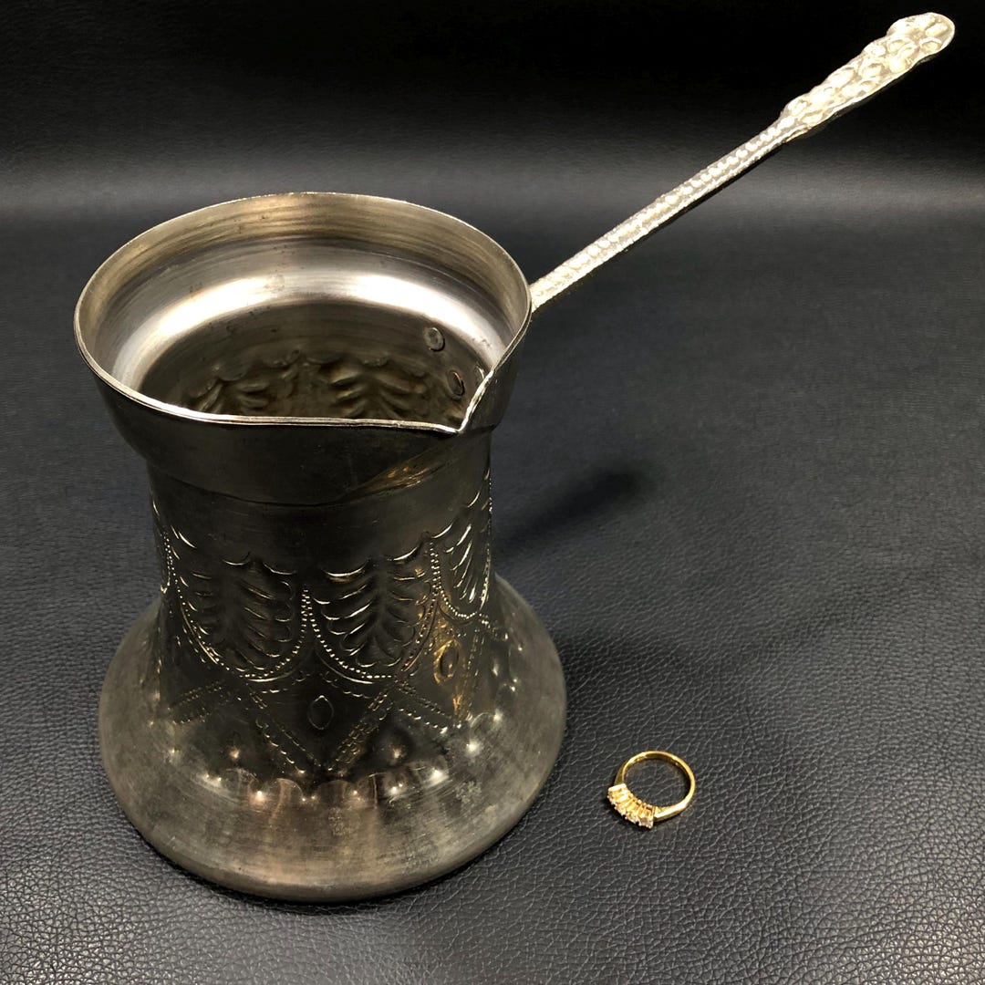 Vintage TURKISH COFFEE POT 20 Fl.oz. ~ Middle Eastern Ibrik Cezve Turka ...