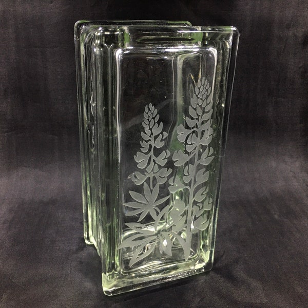 Etched Glass Block Etsy