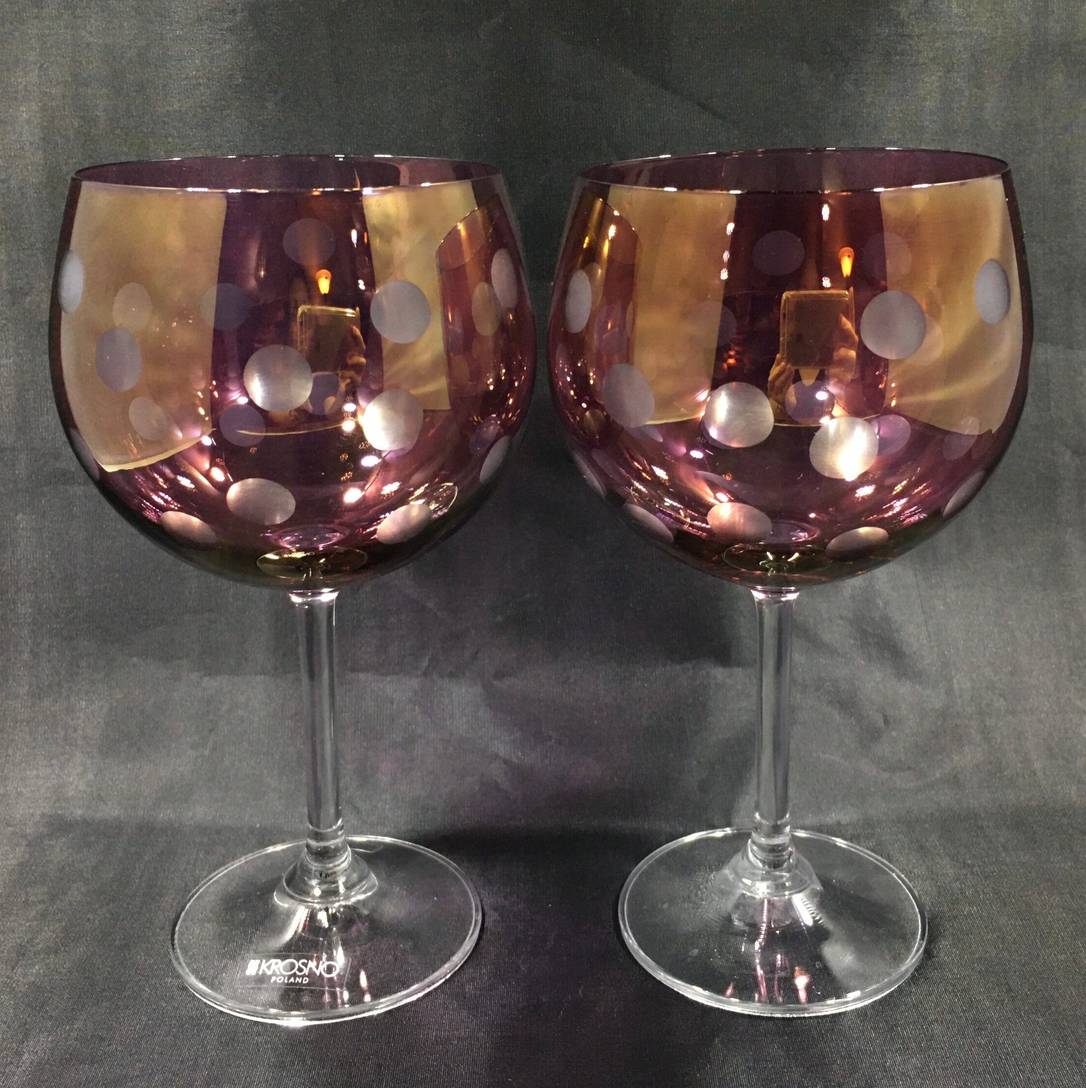 2pcs/lot Wine Glass Crystal Large Burgundy Champagne Glasses