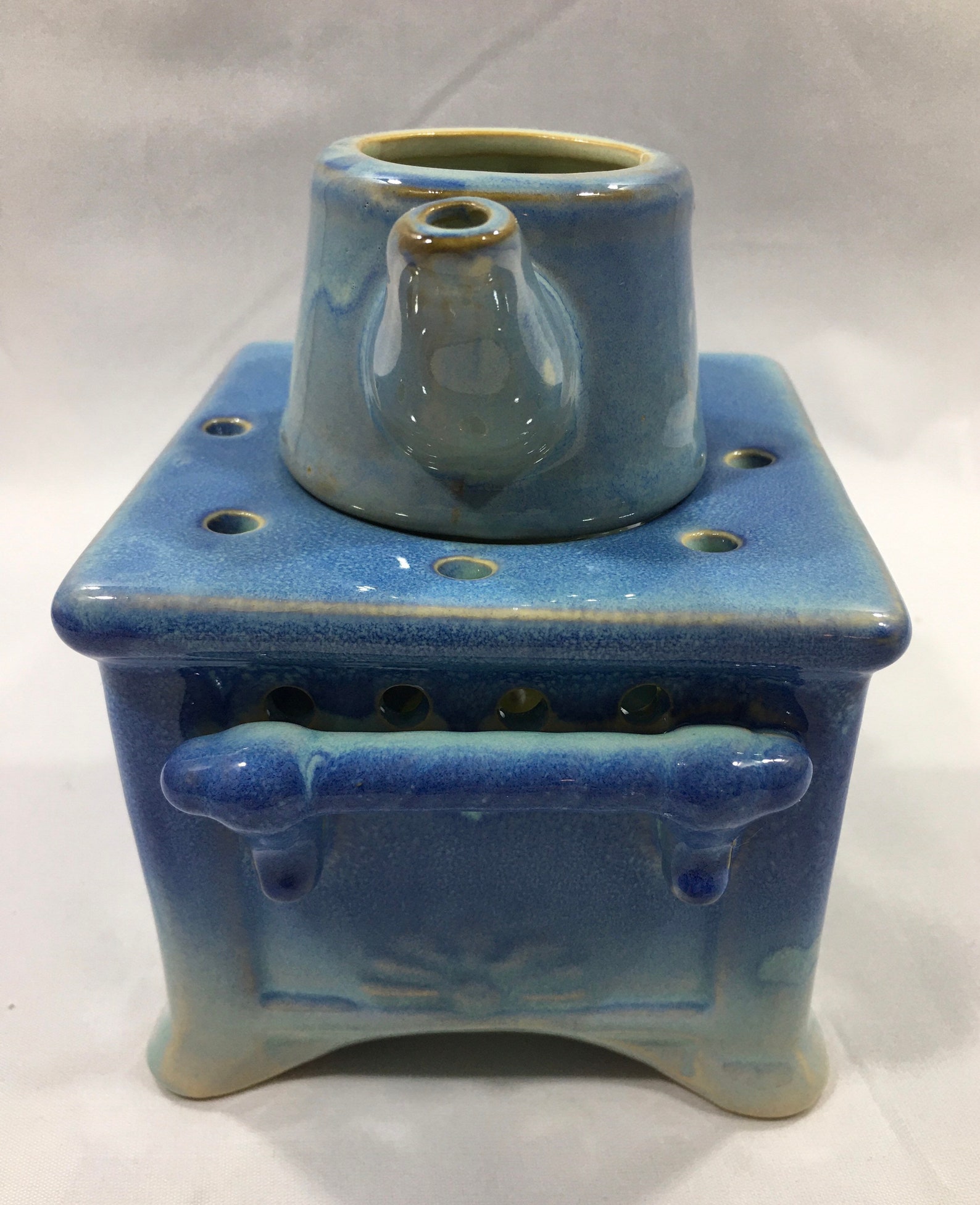 POTPOURRI WAX WARMER 4 Piece Set Ceramic Pottery MiniStove Etsy
