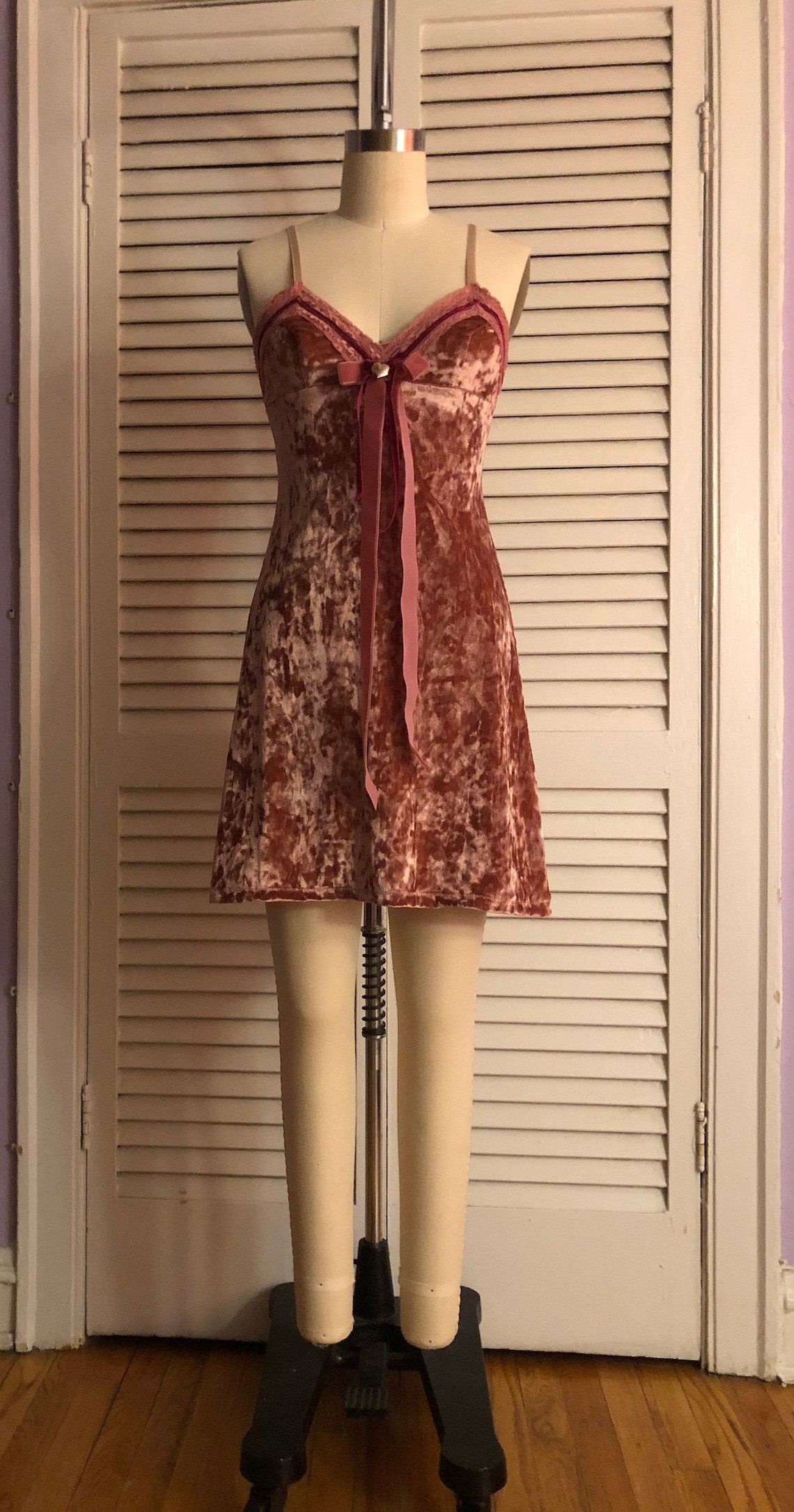 Stretch Crushed Velvet Baby Doll Dress. Sexy Clubwear. Date Etsy