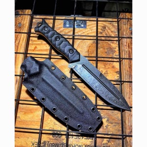 Tactical Knife SLEIPNER Steel & Compact Handle Blacksmith Made Camping Knife, Hunting Knife, Military Knife, Survival Bushcraft Knife CR5