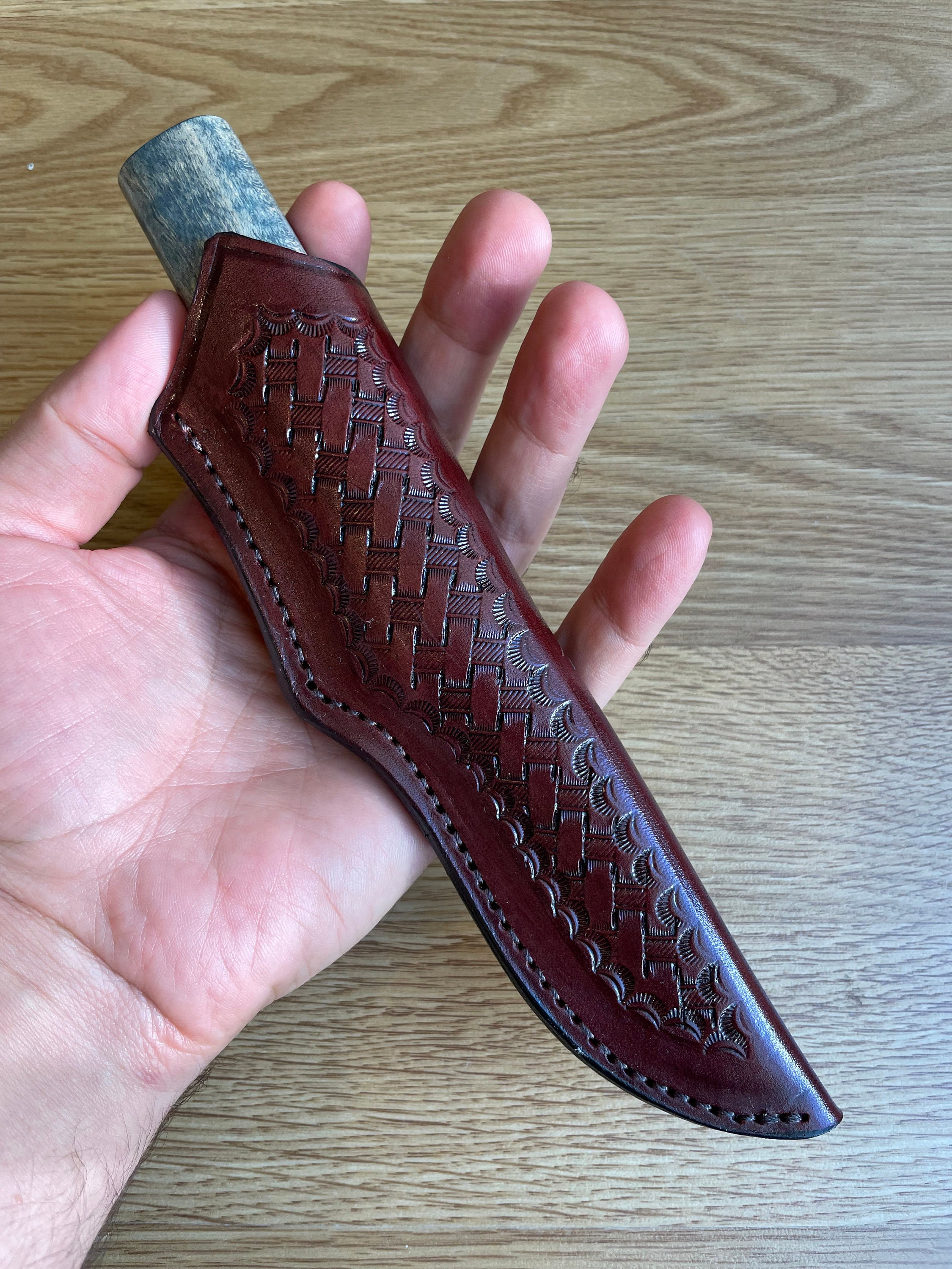 Puukko Knife N690 Steel – Maple Wood Handle – Blacksmith Made