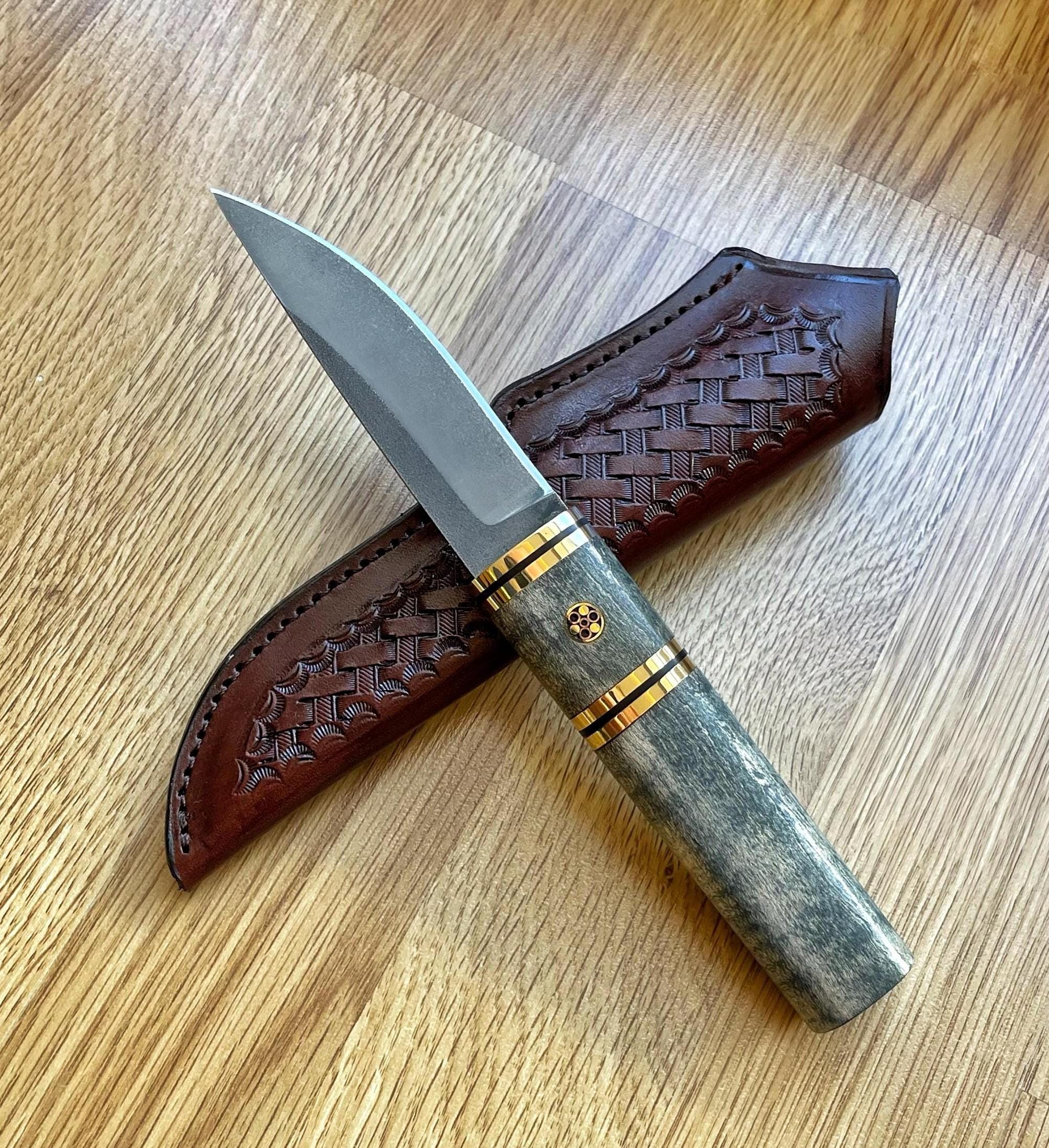 Puukko Knife N690 Steel – Maple Wood Handle – Blacksmith Made