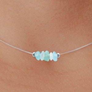 Sea glass choker necklace online