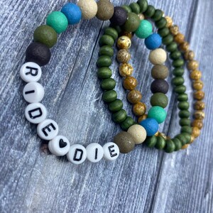 Ride or Die, Stackable Bracelets, Energy Bracelets, Jewelry With ...