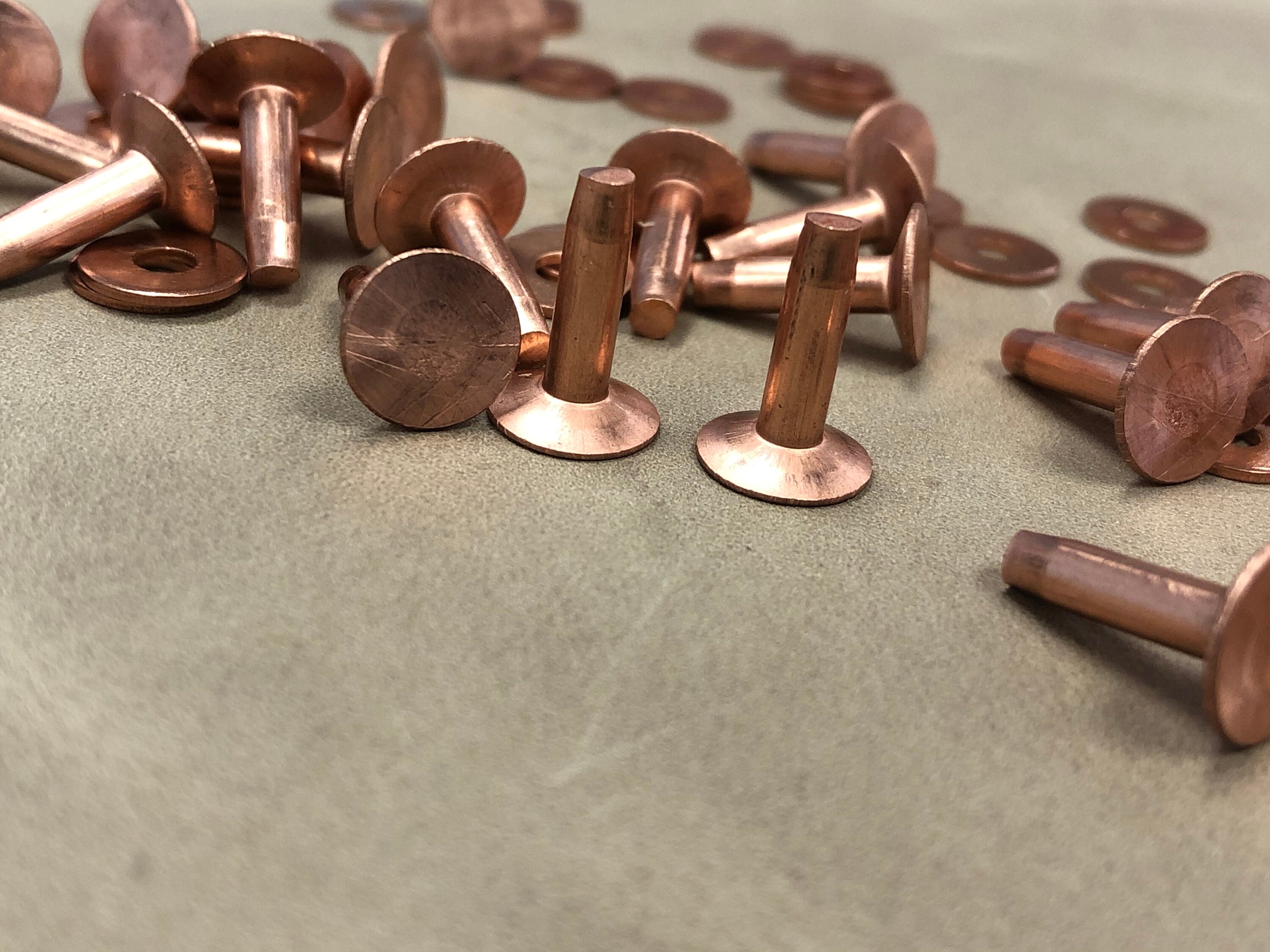 Copper Rivet&burrs Rust Proof Heavy Duty Fastener Size 9 Etsy