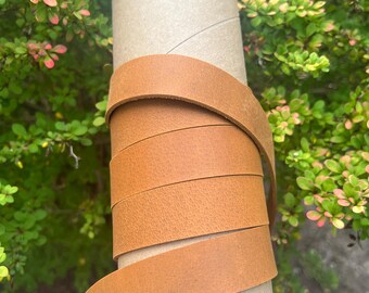Tan Buffalo Leather Strap: Full Grain Utility Leather, 2.0mm Thick