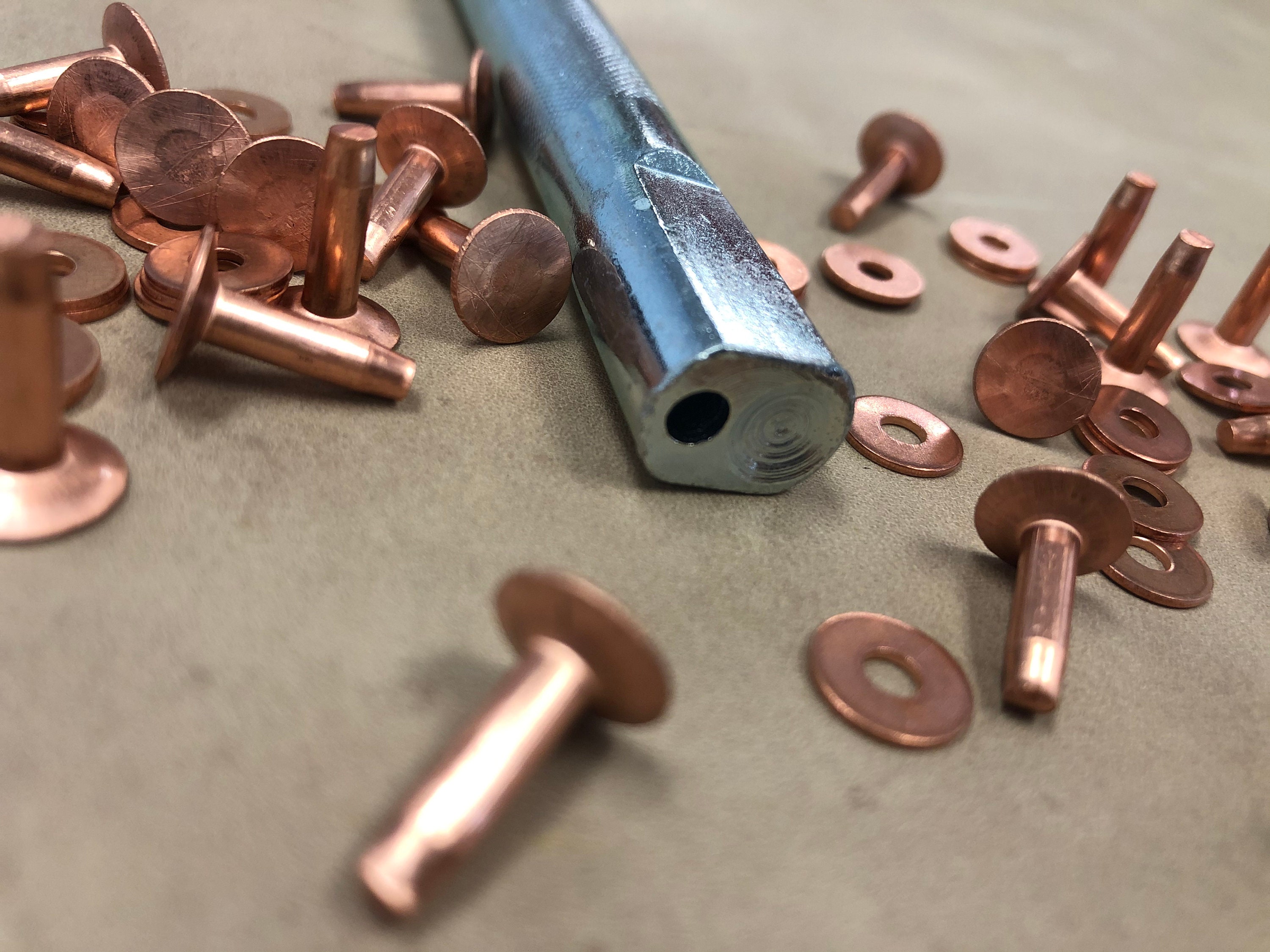 Copper Rivet&burrs Rust Proof Heavy Duty Fastener Size 9 Etsy