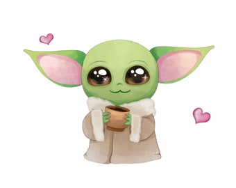 Yoda Tattoo Etsy