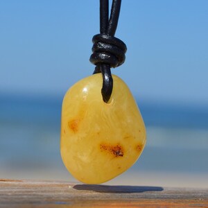 Baltic amber stone pendant, gift idea