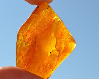 Rough amber piece, genuine Baltic amber nugget, roh bernstein, untreated unpolished rough amber stone, 16.29 grams