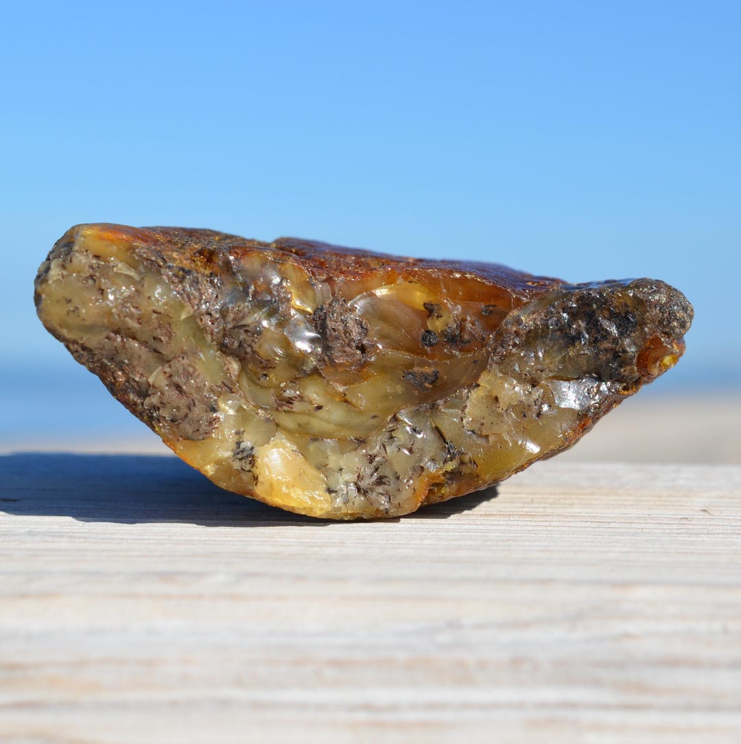 Large Baltic Amber Stone, Raw Amber, 72.83 Grams, Lithuanian Amber ...
