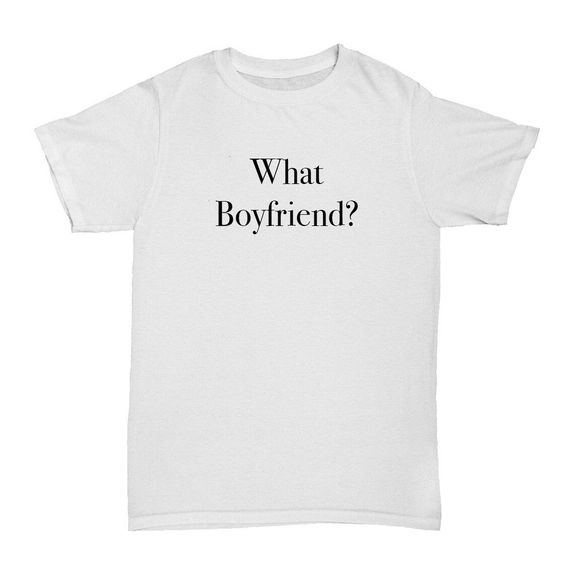 What Boyfriend Graphic Tee White Tshirt Etsy