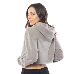 Women's Cropped Fleece Hoodie image 9