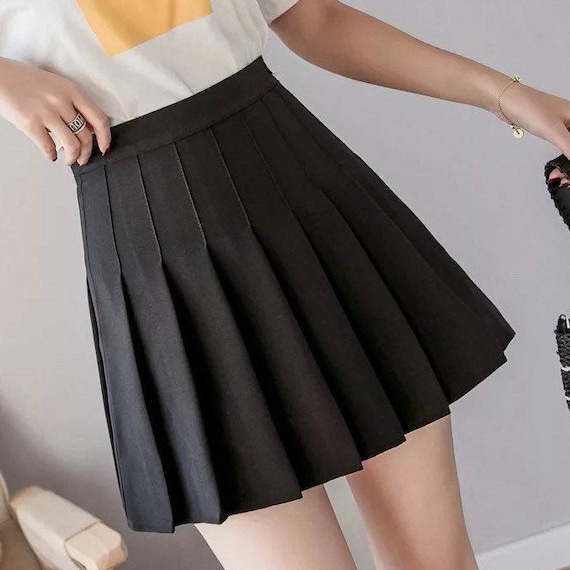 Amazon.com: Black Pleated Skirt-seedfund.vn