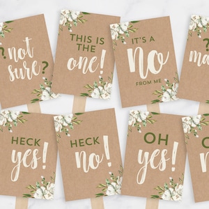 "Sag Ja zum Kleid Schilder - Hochzeitskleid Einkaufsschilder - Hochzeitskleid Einkaufsrequisiten - Sofortiger Download PDF - Kraftpapier"