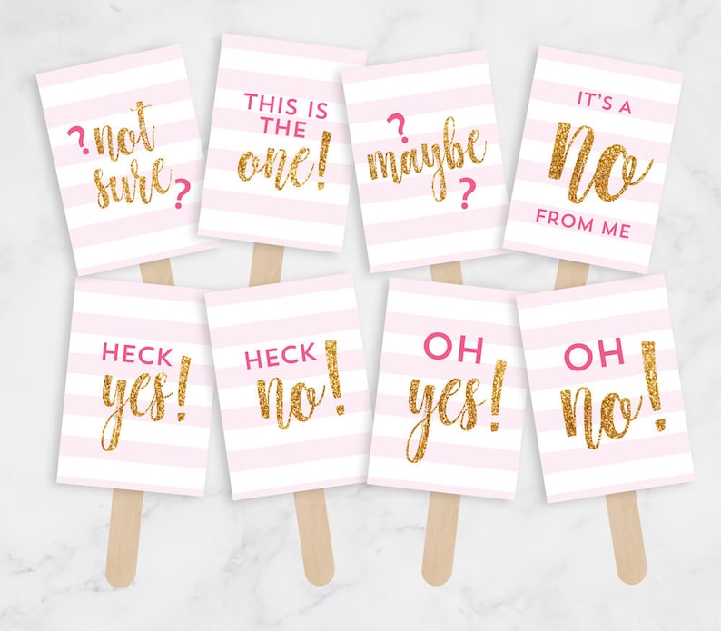 Printable Say Yes to the Dress Signs Wedding Dress Shopping Etsy UK