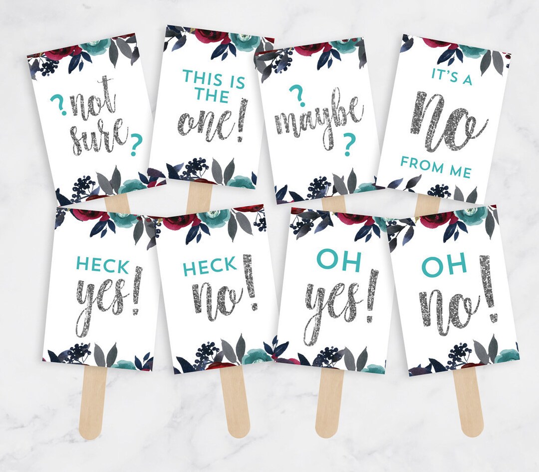 Printable Say Yes to the Dress Signs Wedding Dress Shopping Signs