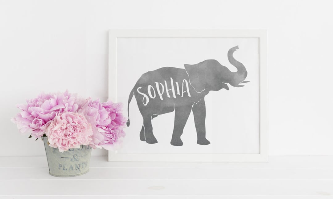 Elephant Nursery Art Printable