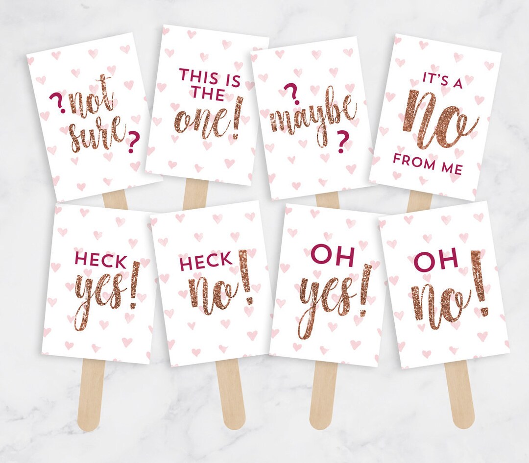 Printable Say Yes to the Dress Signs - Wedding Dress Shopping Signs ...