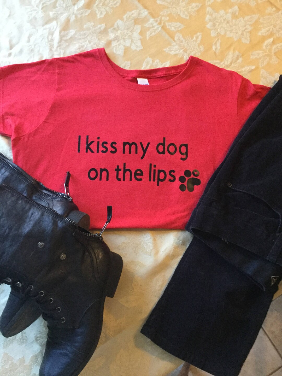 I Kiss My Dog on the Lips Tshirt, Funny Dog Shirt, Dog Lovers Shirt