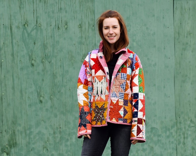 Patchwork Chore Coat Pattern Etsy Canada