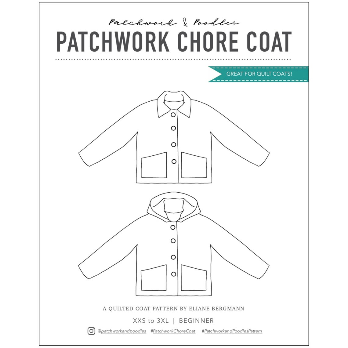 Patchwork Chore Coat Pattern | Etsy