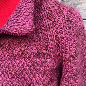 Tunisian Crochet Phlox Fields Coat PATTERN Cardigan Sweater With Hood ...