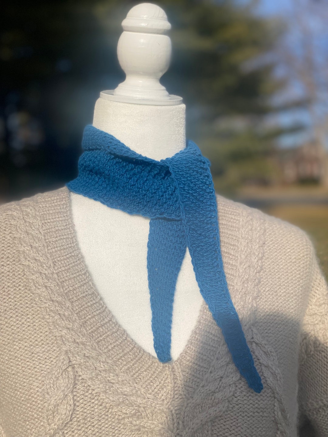 tunisian crochet tie pattern