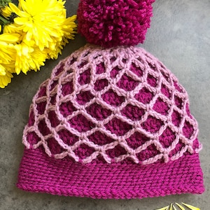 Crochet - Leona Hat PATTERN - almost FREE digital PDF