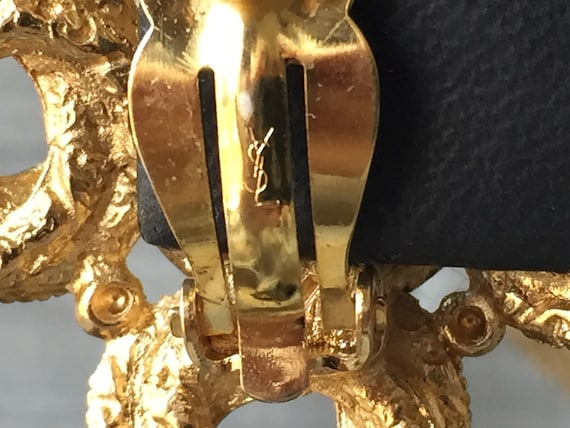 Yves Saint Laurent earrings hanging baroque pearl… - image 3