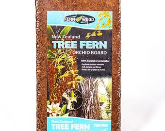Fernwood (2) 12" x 6" x .5" New Zealand Fern Wood Tree Fern Fiber Plaque Background